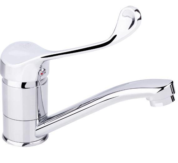 Змішувач для раковини Watt 002M, Chrome (k40) з поворотним виливом LDWAT002MCRM34861 Lidz