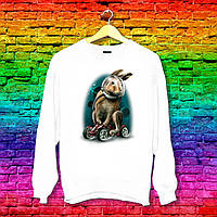 Світшот з оригінальним принтом Заєць космонавт Push IT