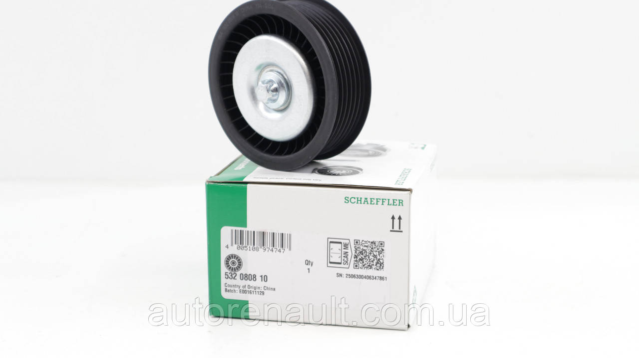 Ролик ременя генератора на Мерседес Спринтер 907 3.0 CDI (OM642) Schaeffler INA — 532080810, фото 1
