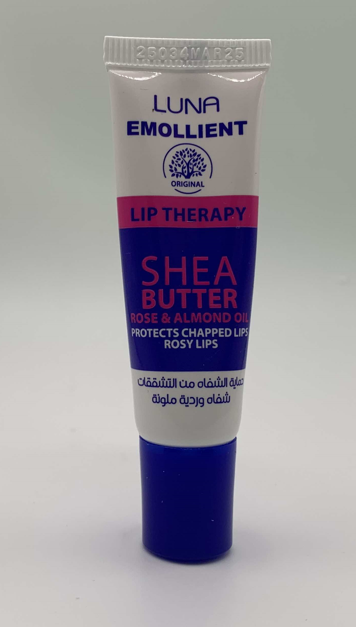 Бальзам для губ Luna lip therapy shea butter rose & almond oil 10 мл Єгипет Оригінал