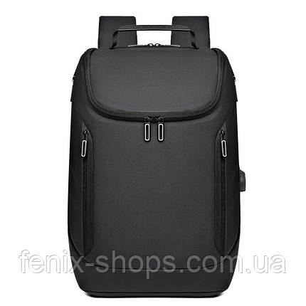 Міський рюкзак для ноутбука 605BL з USB 35л Чорний, фото 1
