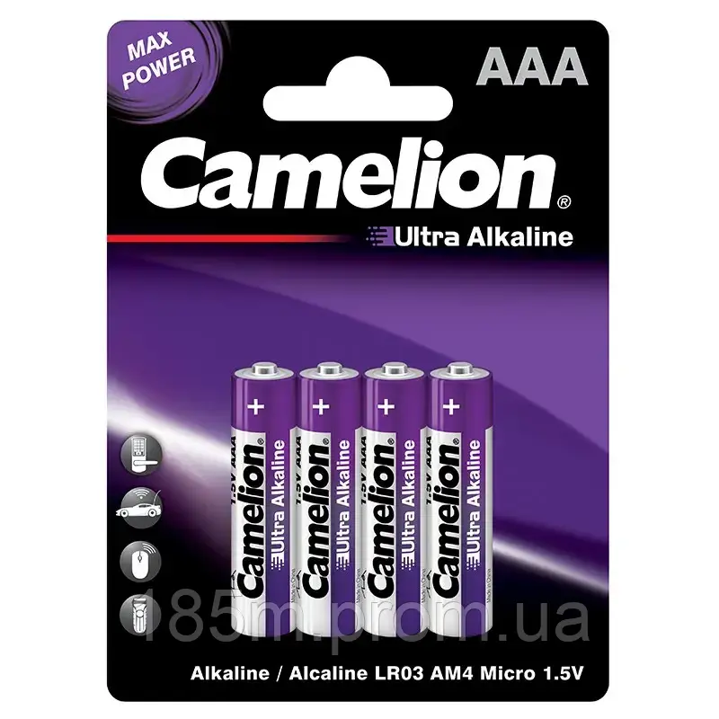 Батарейка CAMELION LR 03 ААА Ultra Alkaline 4BL, фото 1