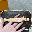Жіноча коричнева шкіряна косметичка Louis Vuitton Nice Mini BB Toiletry Bag Dopp Kit Pouch Луї Віттон LV, фото 9