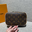Жіноча коричнева шкіряна косметичка Louis Vuitton Nice Mini BB Toiletry Bag Dopp Kit Pouch Луї Віттон LV, фото 11
