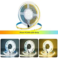 Світлодіодна LED стрічка Бегуча хвиля COB 24v 360led/m ip20 Білий