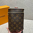 Жіноча коричнева шкіряна косметичка Louis Vuitton Toilet Dopp Kit Pouch Eclipse Луї Віттон несесер LV, фото 7