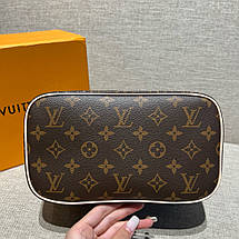 Жіноча коричнева шкіряна косметичка Louis Vuitton Toilet Dopp Kit Pouch Eclipse Луї Віттон несесер LV, фото 6