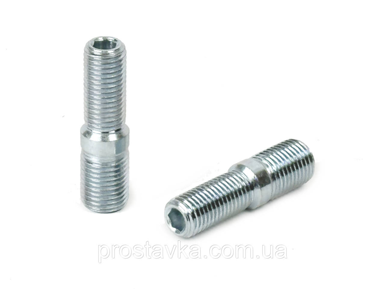Шпилька різання. PRDA50 M12X1,50X50мм Цинк вхід М14х1,50 вихід М12х1,50
