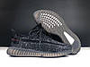Кросівки чоловічі Yeezy Boost 350 Black чорні  Ізі Буст легкі літні, фото 8