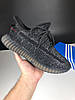 Кросівки чоловічі Yeezy Boost 350 Black чорні  Ізі Буст легкі літні, фото 4