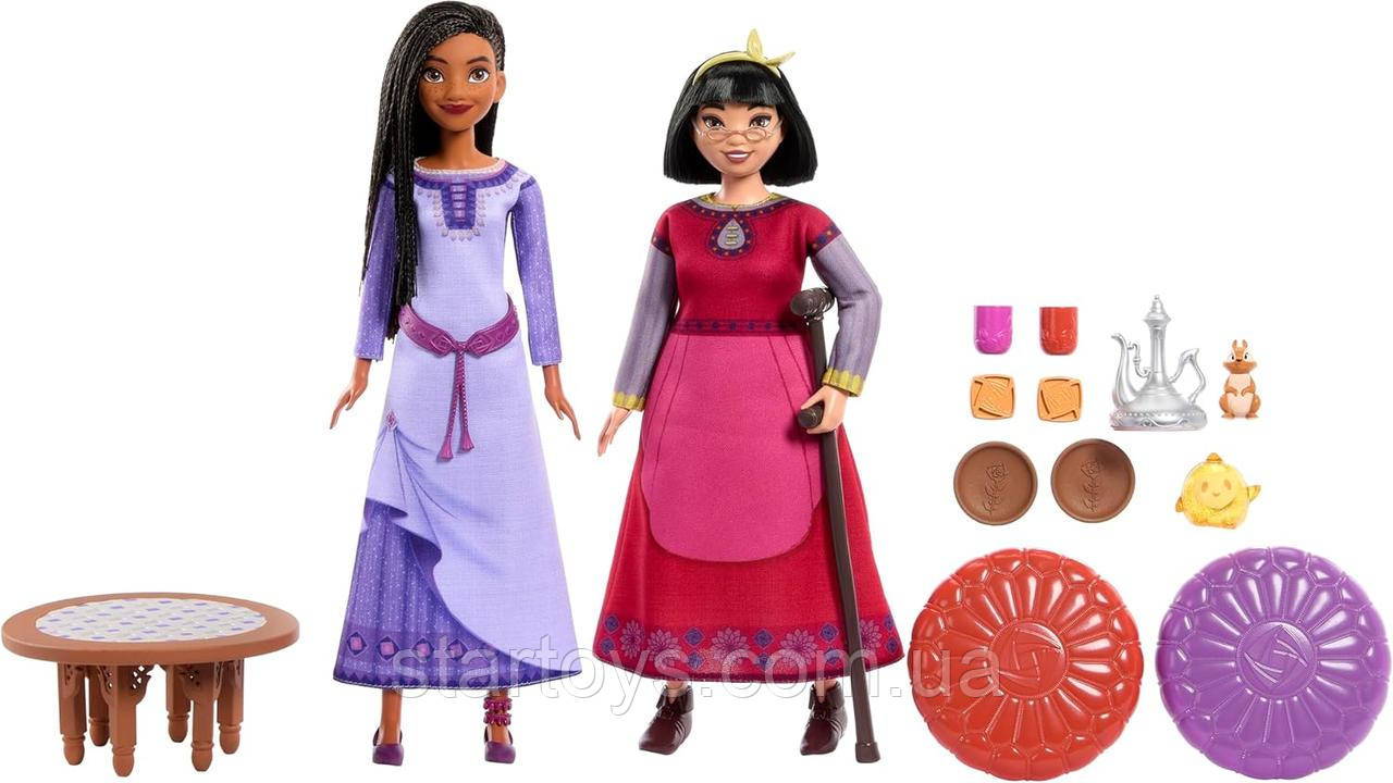 Ляльки Діснея від Маттел Набір Disney Wish: Чаювання кращих подруг Аша та Далія HRC21