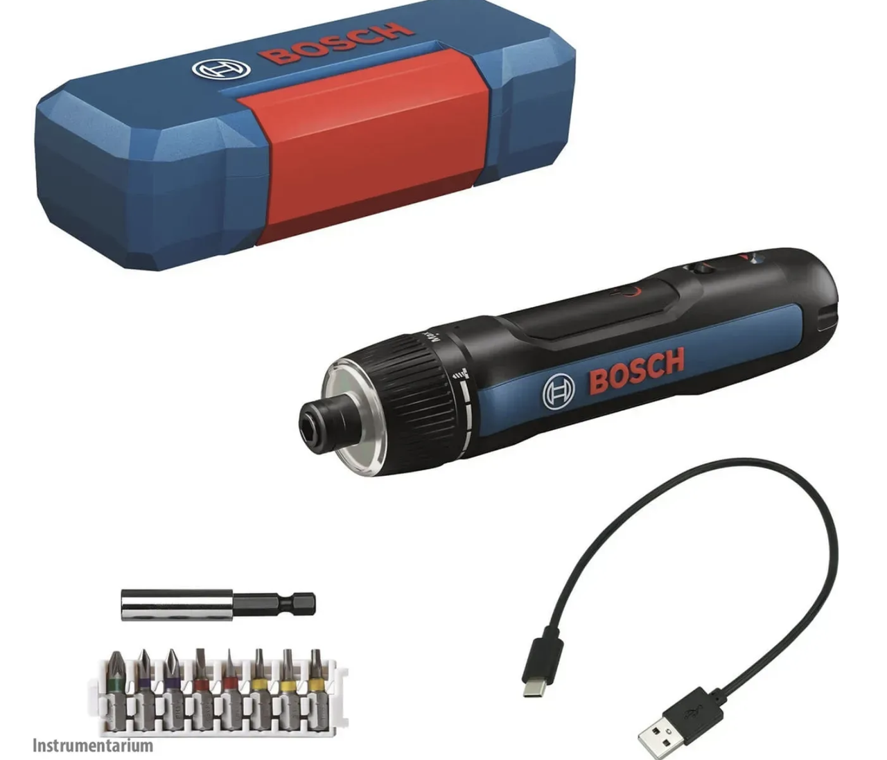 Акумуляторна викрутка Bosch Professional GO 3 в кейсі з набором насадок