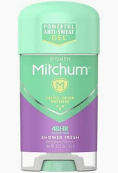 Гелевий дезодорант Жіночий Mitchum Women Gel Antiperspirant Deodorant Shower Fresh 63 гр