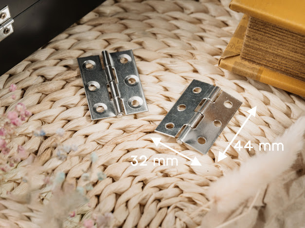 Петля врізна. Колір "срібло". 44х32мм, фото 1