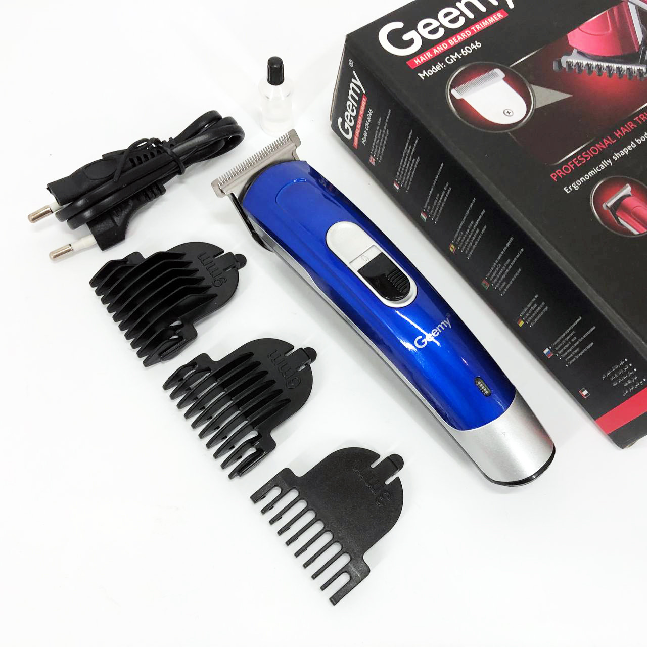 Машинка для стрижки з потужним акумулятором Gemei, Бездротовий акумуляторний тример для стрижки волосся ZE-32, фото 1