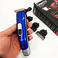 Машинка для стрижки з потужним акумулятором Gemei, Бездротовий акумуляторний тример для стрижки волосся ZE-32, фото 10