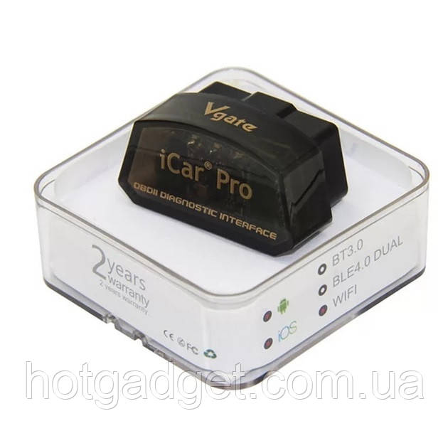 Автосканер діагностичний Vgate iCar Pro WIFI iOS + Android