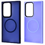 Чохол-накладка Wave Matte Insane Case with Magnetic Ring для Samsung Galaxy S24 Ultra SM-S928 Midnight Blue, фото 3