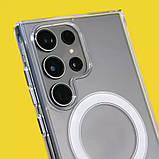 Чохол-накладка Wave Clear Case (PC+TPU) with Magnetic Ring для Samsung Galaxy S24 SM-S921 Transparent, фото 4