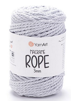 Пряжа Macrame Rope Yarnart 3мм-756 світло-сірий
