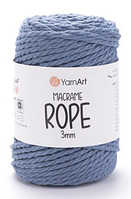 Пряжа Macrame Rope Yarnart 3мм-761 джинс