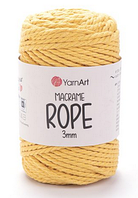 Пряжа Macrame Rope Yarnart 3мм-764 жовтий