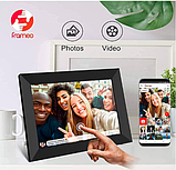 Цифрова електронна фоторамка FRAMEO з WiFi 10.1 дюймів 64GB 1280х800 сенсорна безпровідна рамка для фото, фото 3