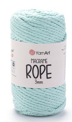 Пряжа Macrame Rope Yarnart 3мм-775 м'ята, фото 1