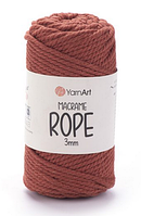 Пряжа Macrame Rope Yarnart 3мм-785 теракот