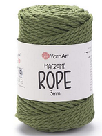 Пряжа Macrame Rope Yarnart 3мм-787 олива