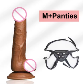 Реалістичний Страпон з поясом Фалоімітатор 19 см Soft Skin Penis Дилдо з присоскою Секс іграшка для пар, фото 1