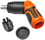 Викрутка 7в1 поворотна з тріскачкою, бітами PH, SL [INSOTOTVMSB7000BT0] TACTIX