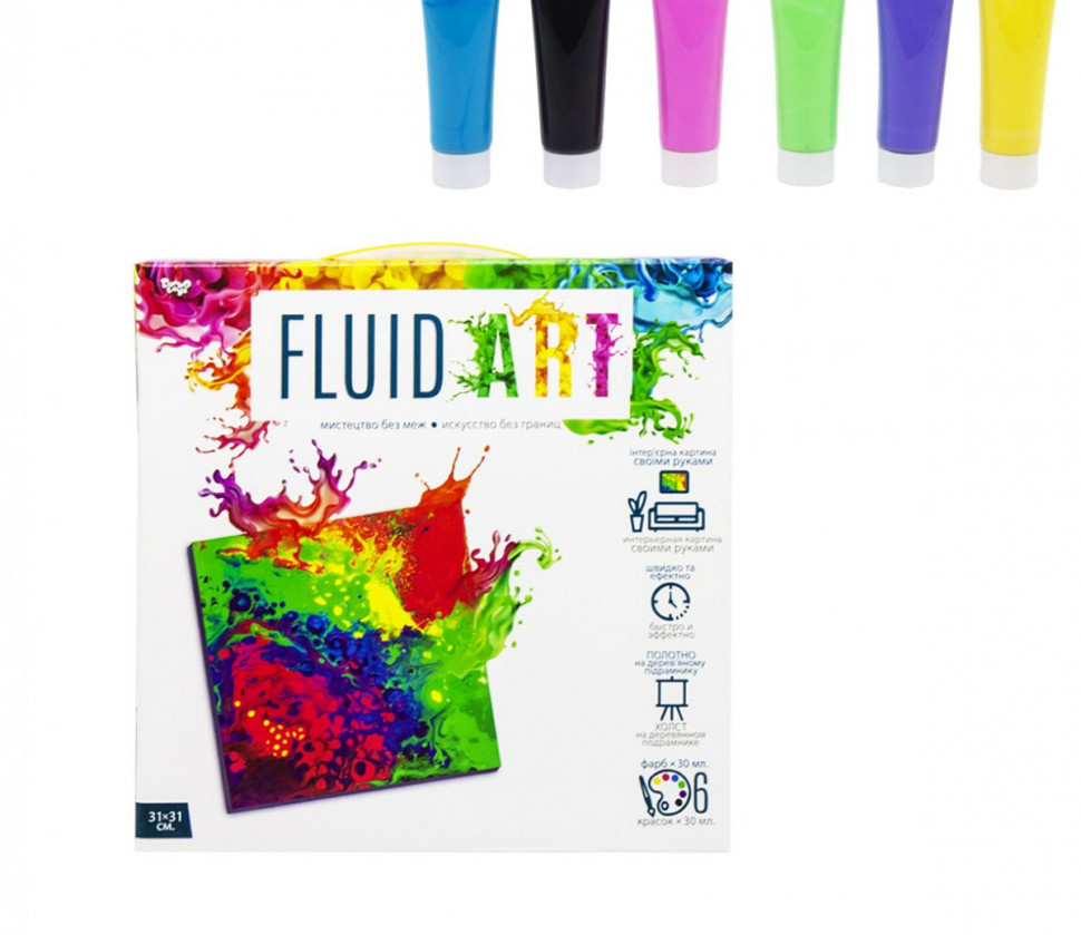 Набір креативної творчості "Fluid ART" FA-01-01-2-3-4-5, 5 видів  FA-01-05