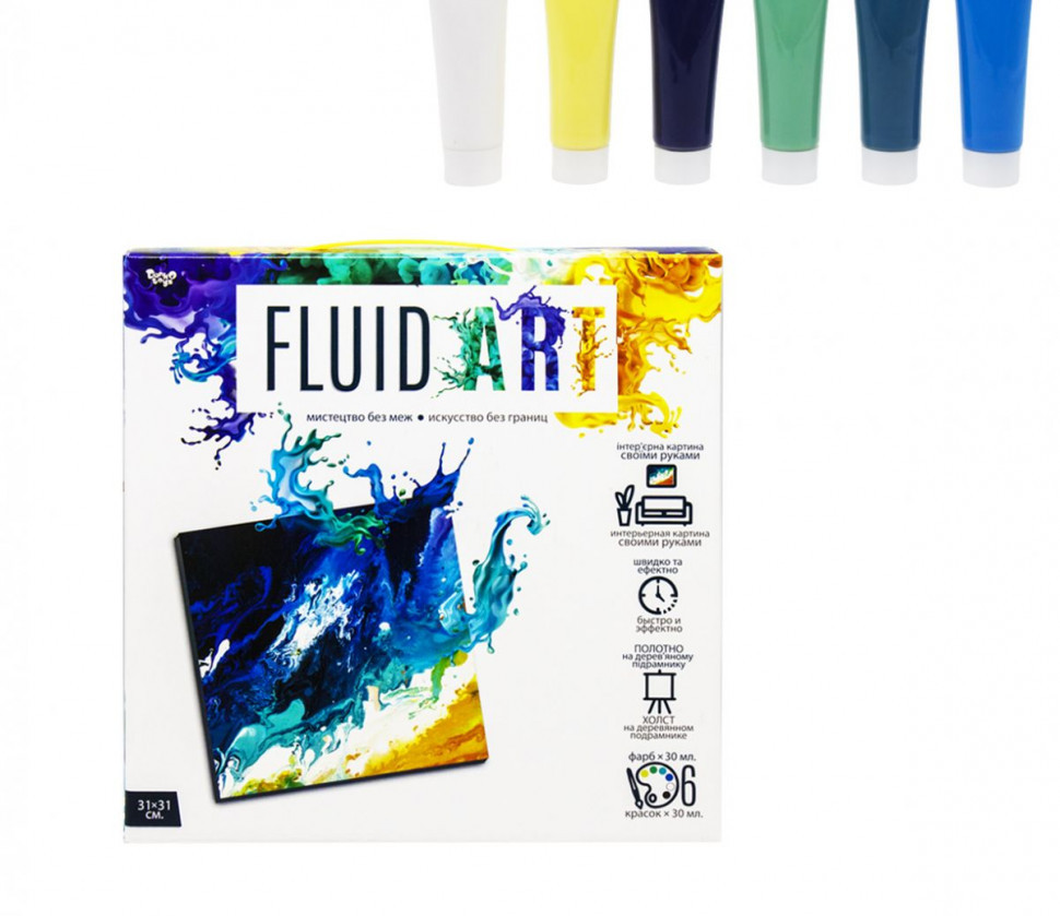 Набір креативної творчості "Fluid ART" FA-01-01-2-3-4-5, 5 видів  FA-01-02