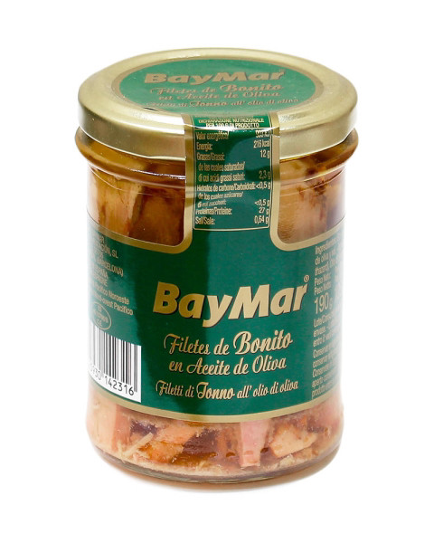 Тунець консервований в оливковій олії BayMar Filetes de Bonito en Aceite de Olivia 180g