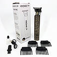 Тример для стрижки волосся потужний Vintage, Чоловічий тример для окантовки Набір машинок стрижки LJ-37, фото 6