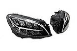 Передняя оптика (2 шт, рестайлинг) для Mercedes C-сlass W205 2014-2021 гг, фото 4