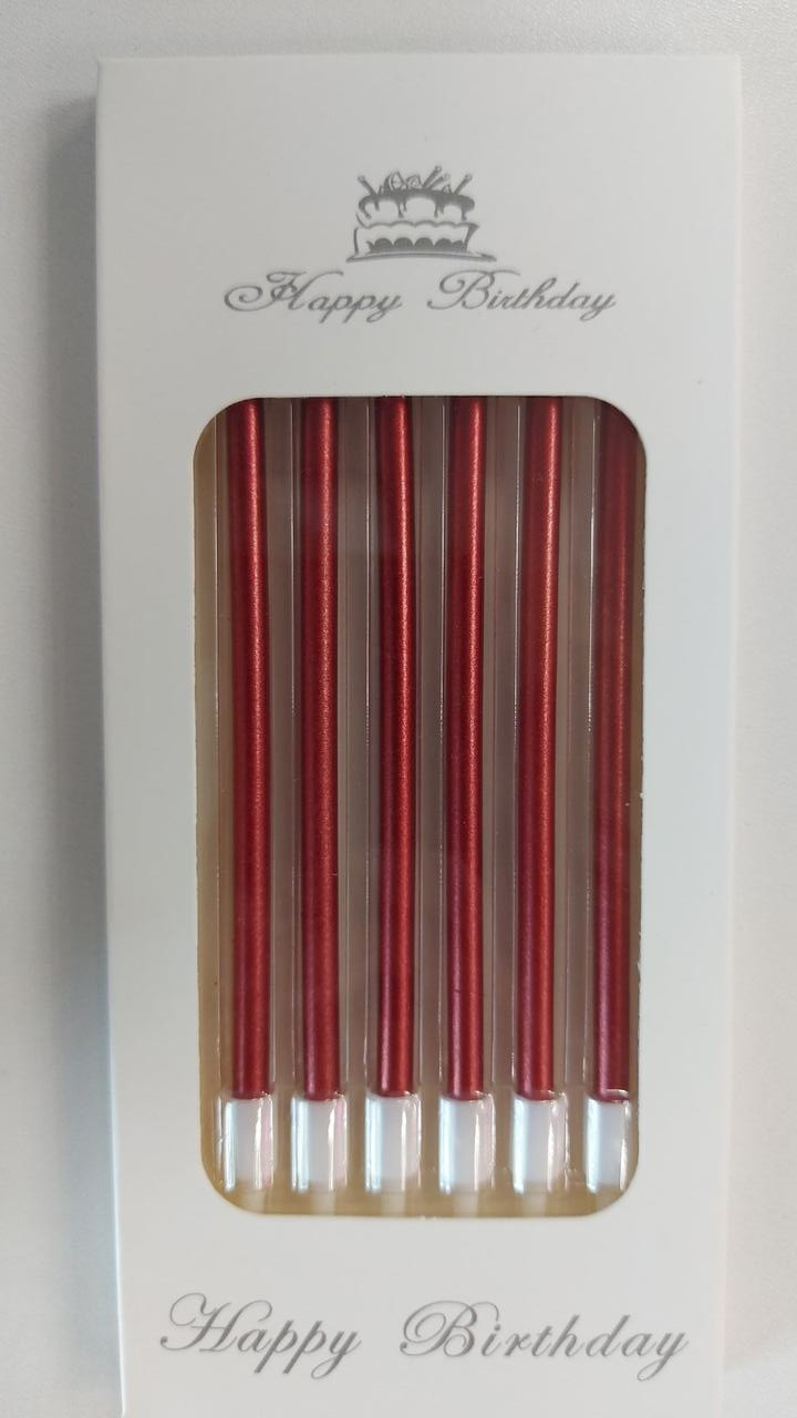 Свічки для торта, 6 шт. з підставкою, фото 1