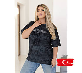 Футболка тай-дай жіноча "Place" (Туреччина) | Батал