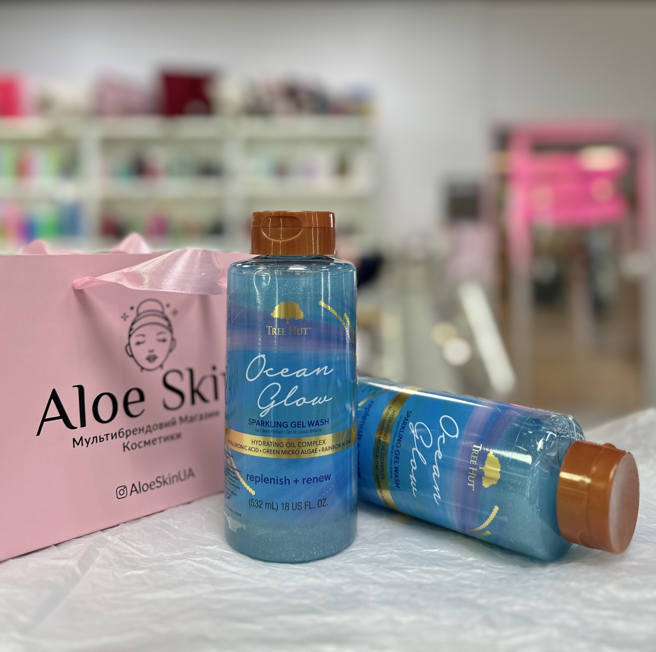 Гель для душу Tree Hut Ocean Glow  Sparkling Gel Wash 532мл