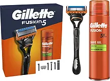 Подарунковий набір Gillette Fusion5 Sensitive (бритва з касетою + гель для гоління)