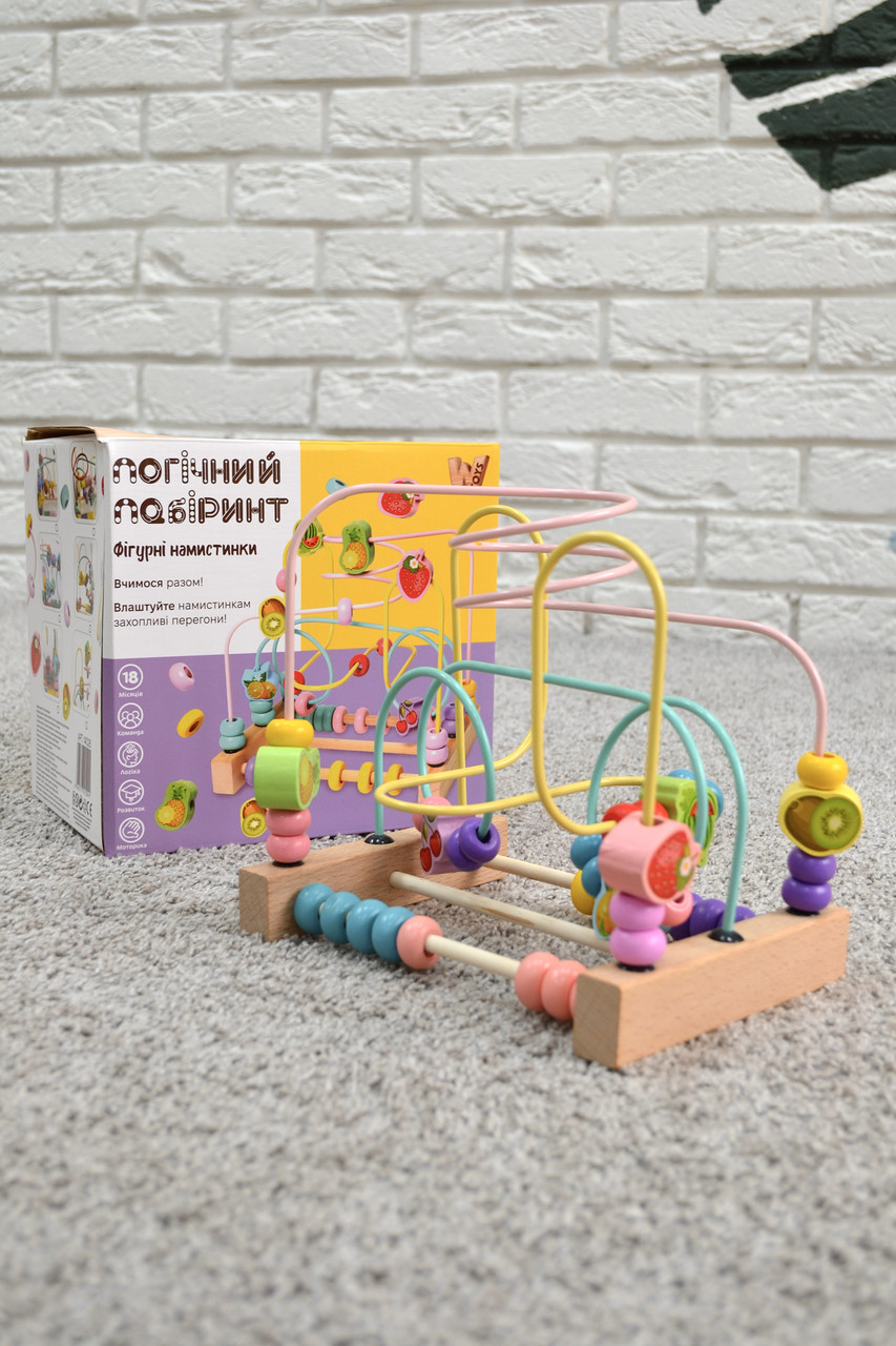 Пальчиковий дерев'яний лабіринт WToys 14026, фото 1