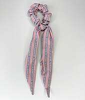 Гумка для волосся Finding Резинка твіллі в смужку Пудровий 8 х 30 см