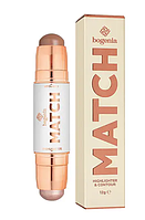Хайлайтер і контур-стик для обличчя Bogenia Match Stick Highlighter & Contour BG656 No 001