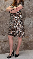 Плаття жіноче літнє нижче коліна Сарафан леопардовим принтом Tovta (Угорщина) у великих розмірах L-4XL, фото 5