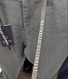 Чоловічі лляні штани BRUNELLO CUCINELLI CK9690 зелені штани 30/31/34/36, фото 4