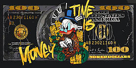 Картина за номерами Герої кіно. Скрудж Макдак з фарбами металік 40*80 см Орігамі LW 5124