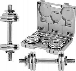 Гантелі HMS STC15 хром 2 x 7,5 кг