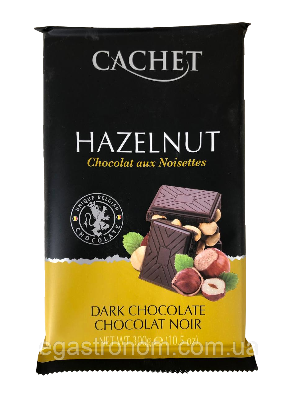 Шоколад чорний з горіхами №49 Кашет Cashet hazelnyt 300g 12шт/ящ (Код: 00-00004135)