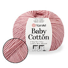 Пряжа YarnArt Baby Cotton, Рожевий No413